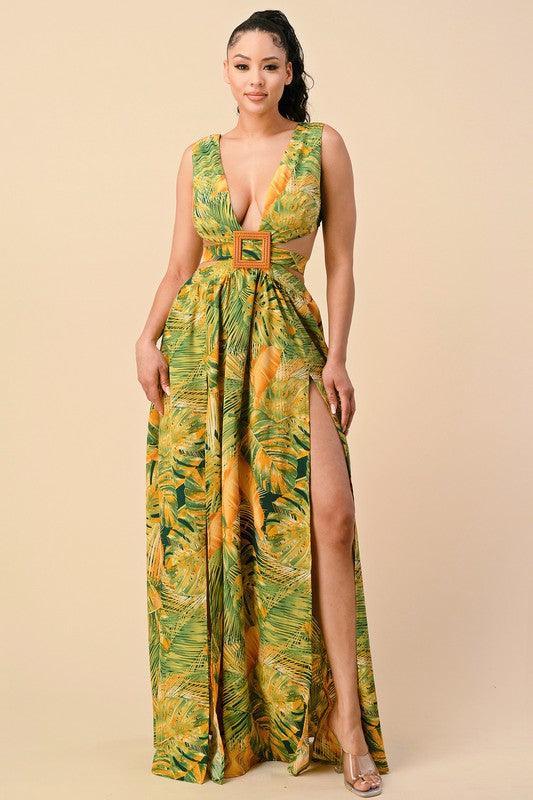 Tropical newest Queen-MAXI DRESS