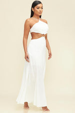 RING LINEN MAXI DRESS - PRIVILEGE 