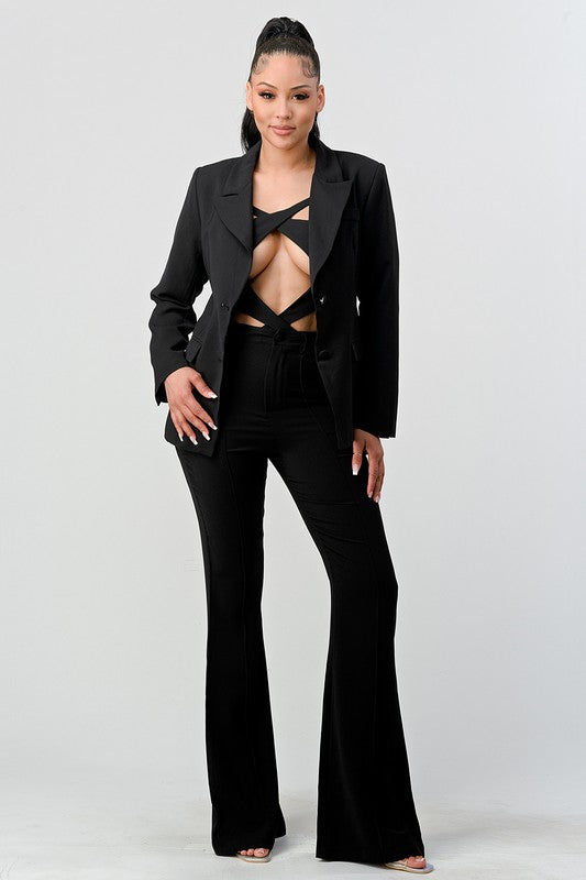 Hot  sexy cutout three pcs suit - PRIVILEGE 