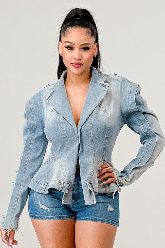 Vintage Denim Jean Jacket - PRIVILEGE 