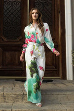 Orchid Tree Floral Pants Set - PRIVILEGE 