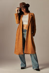 VEGAN TRENCH SUEDE JACKET