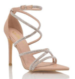 STRAPPY RHINESTONE HEEL - PRIVILEGE 