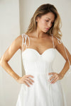 Bustier Shoulder Tie Dress - PRIVILEGE 