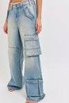 Mid Waisted Cut Off WB Y2K Skater Jean