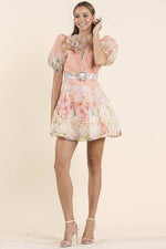 The Floral Fantasy Blossom Mini Dress