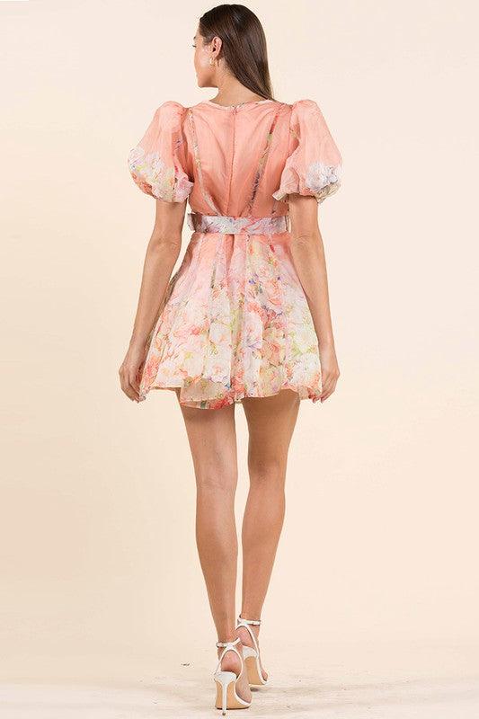 The Floral Fantasy Blossom Mini Dress