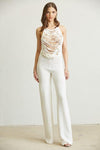 GOLD BEADED ROPE KNIT PANT 2-PC SET