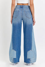 High Rise Two-Tone Wide Leg UPSIDE JEANS