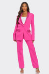 RHINESTONE DETAIL HOT PINK TWO PIECE SET