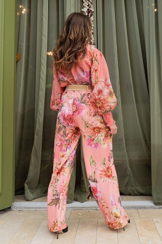 FLORAL PANT SET