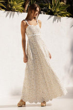 Scallop Tank Crotchet Maxi Dress