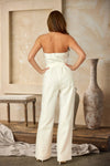 LINEN SWIRL JUMPSUIT