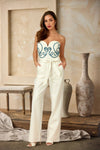 LINEN SWIRL JUMPSUIT