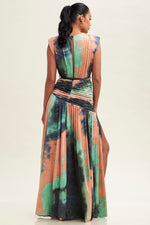 JERSEY RUCHED MAXI DRESS - PRIVILEGE 