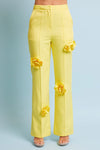 FLOWER DETAIL PANT 2PC SUIT