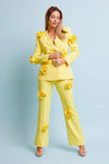 FLOWER DETAIL PANT 2PC SUIT