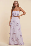 LAVENDER BLOOM MAXI SKIRT SET - PRIVILEGE 