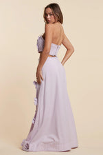 LAVENDER BLOOM MAXI SKIRT SET - PRIVILEGE 