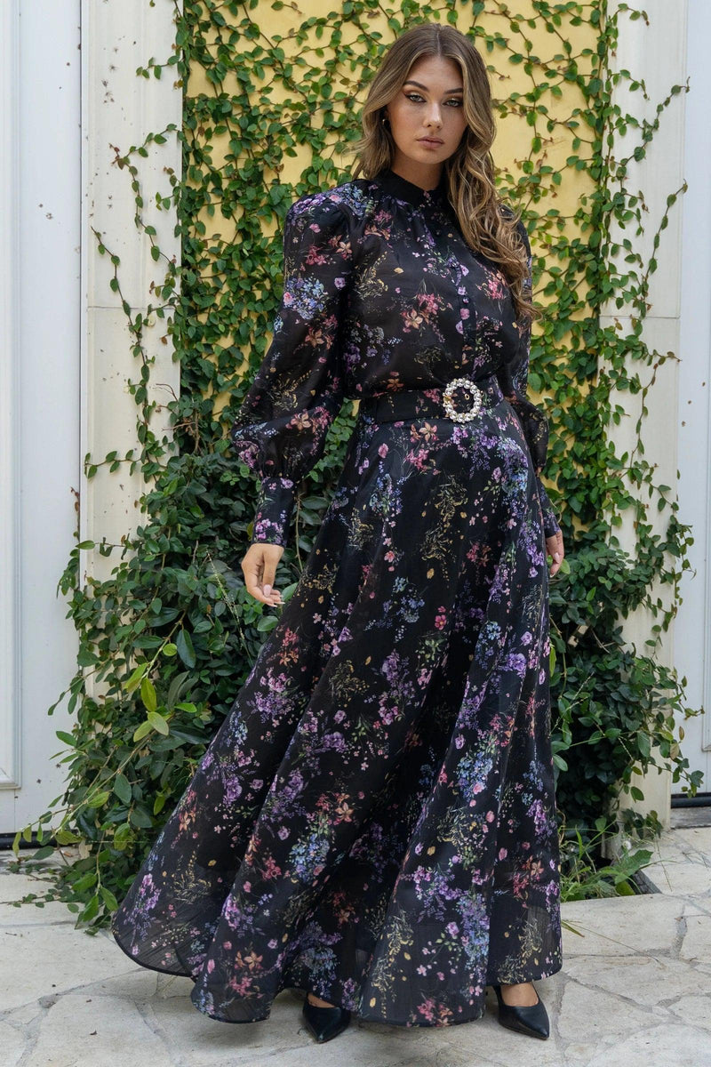 FLORAL ROMANTIC MAXI DRESS