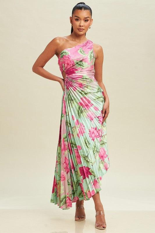 LOTUS PLEATED DRESS - PRIVILEGE 