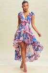 DULCE HI LO RUFFLE DRESS - PRIVILEGE 