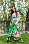 Maxi skirt floral print - PRIVILEGE 