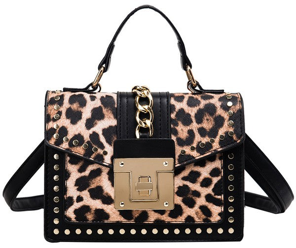 Purse- leopard statement bag - PRIVILEGE 