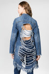 Jean shirt jacket distressed - PRIVILEGE 