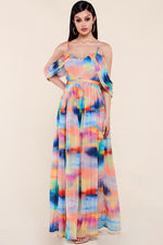 Color dream maxi dress - PRIVILEGE 