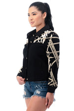 LACE UP DETAILED JACKET - PRIVILEGE 