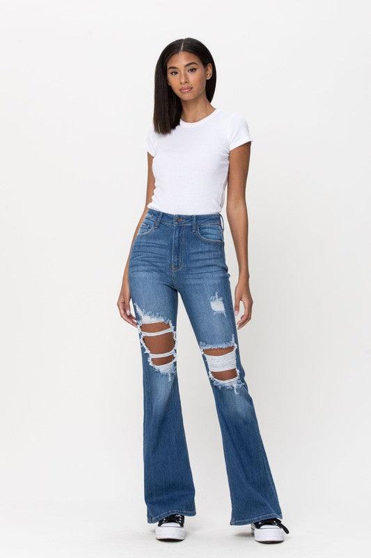 Slim SUPER flare jeans with a high rise - PRIVILEGE 