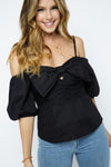 BIG BOW OFF SHOULDER TOP - PRIVILEGE 