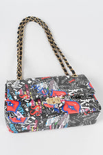 Letter print handbag - PRIVILEGE 