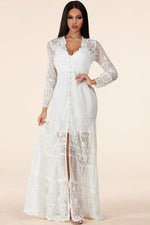 Lace maxi dress - PRIVILEGE 