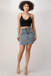 DENIM HIGH WAISTED SKIRT - PRIVILEGE 