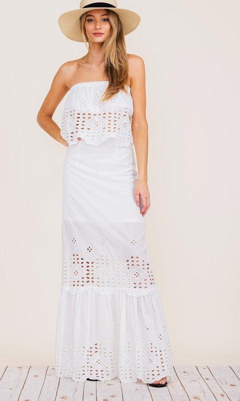 EYELET LACE SKIET SET - PRIVILEGE 