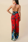 BORTHER PRINT HALTER NECK JUMPSUIT - PRIVILEGE 