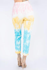 TYE DYE CUT OUT JEANS - PRIVILEGE 