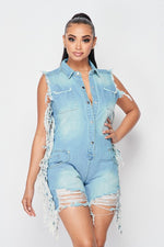 DENIM ROMPER - PRIVILEGE 