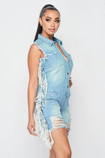 DENIM ROMPER - PRIVILEGE 