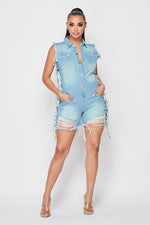 DENIM ROMPER - PRIVILEGE 