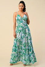 FLORAL DETAIL MAXI DRESS - PRIVILEGE 