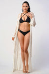 CROCHET SWIMMING COVER UP CARDIGAN - PRIVILEGE 