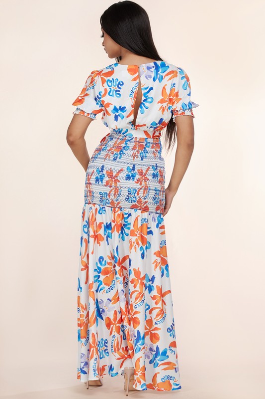 SUMMER PRINT MAXI DRESS - PRIVILEGE 