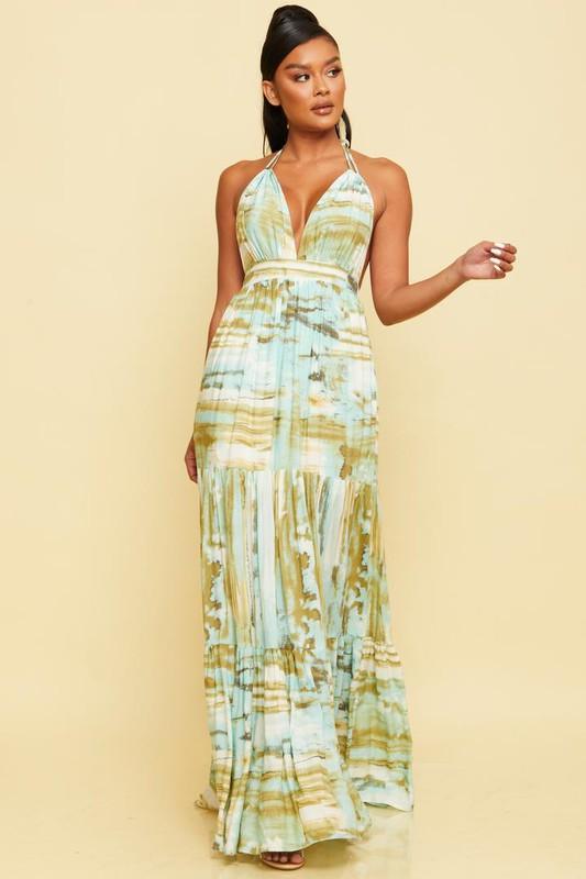 PASTEL MAXI DRESS - PRIVILEGE 