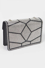 Rhinestone Crossbody Clutch - PRIVILEGE 