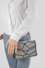 Rhinestone Crossbody Clutch - PRIVILEGE 