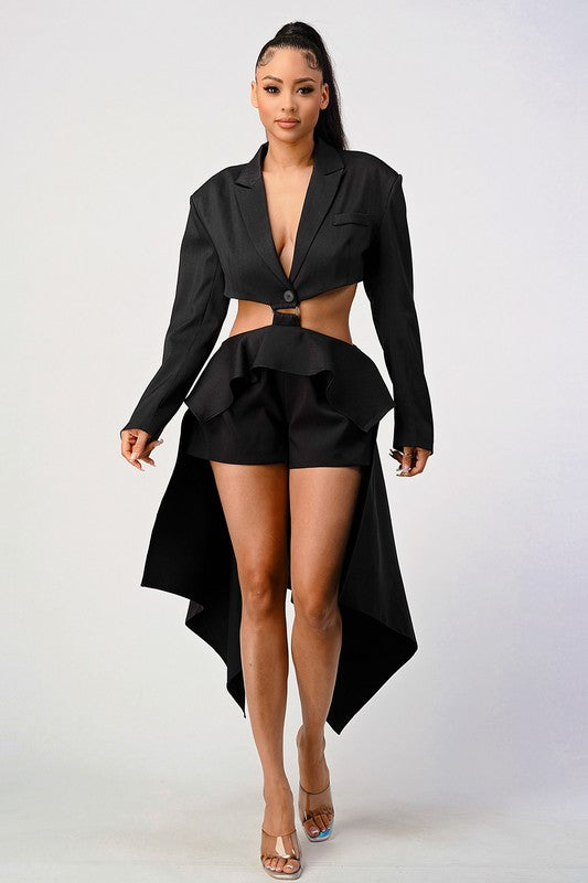 BLAZER STYLE CU TOUT ROMPER - PRIVILEGE 