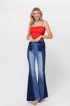 vintage-inspired high-rise jeans two tone - PRIVILEGE 